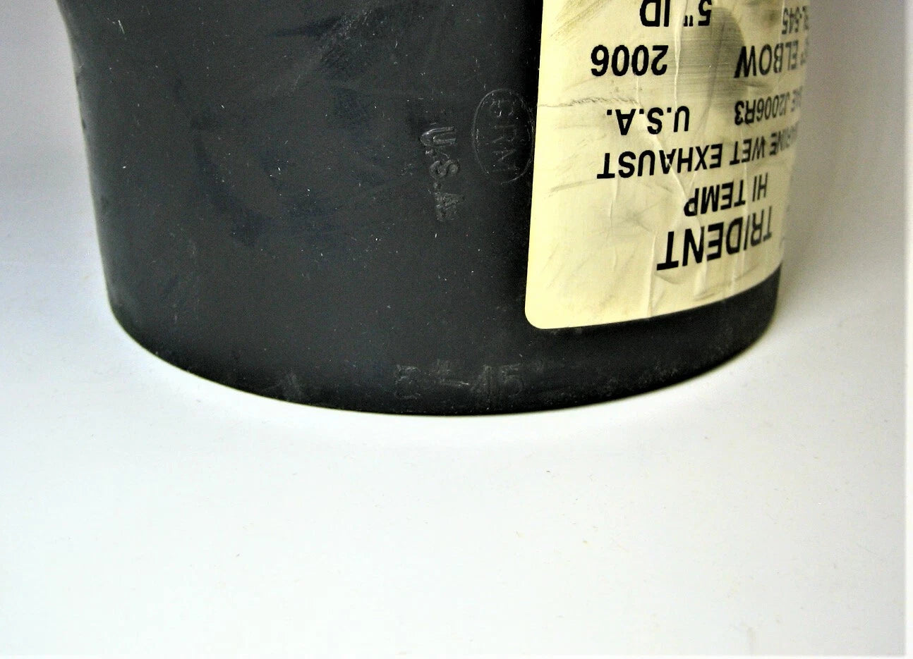 5" I.D. 45° Smooth Black EPDM Rubber Wet Exhaust Elbow for Marine (TRL-545)