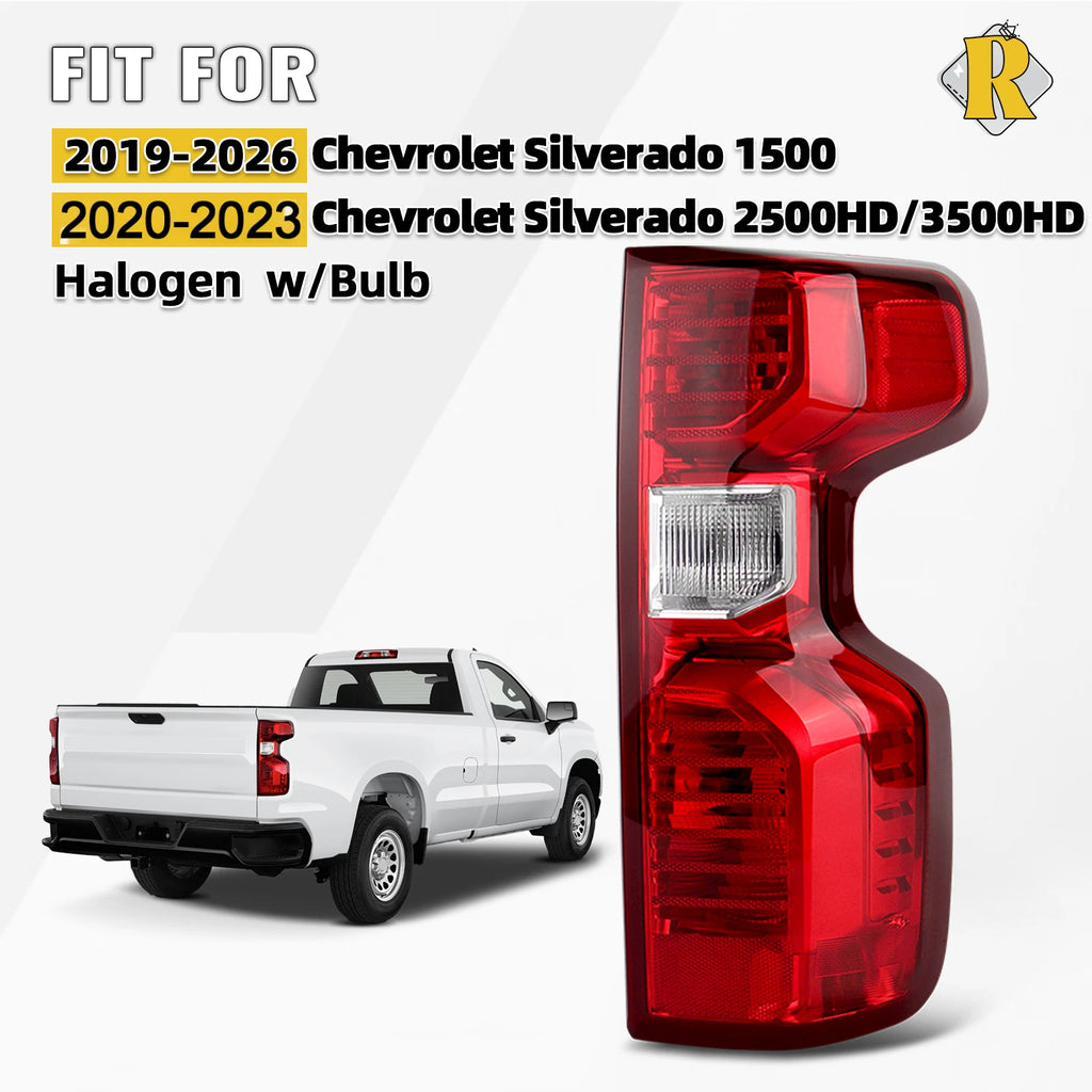 Halogen Taillight Right Passenger for Chevrolet Silverado 1500 (2019–2026)