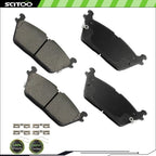 Rear Premium Ceramic Brake Pads for Jeep Wagoneer (2022–2024) D2169-9414