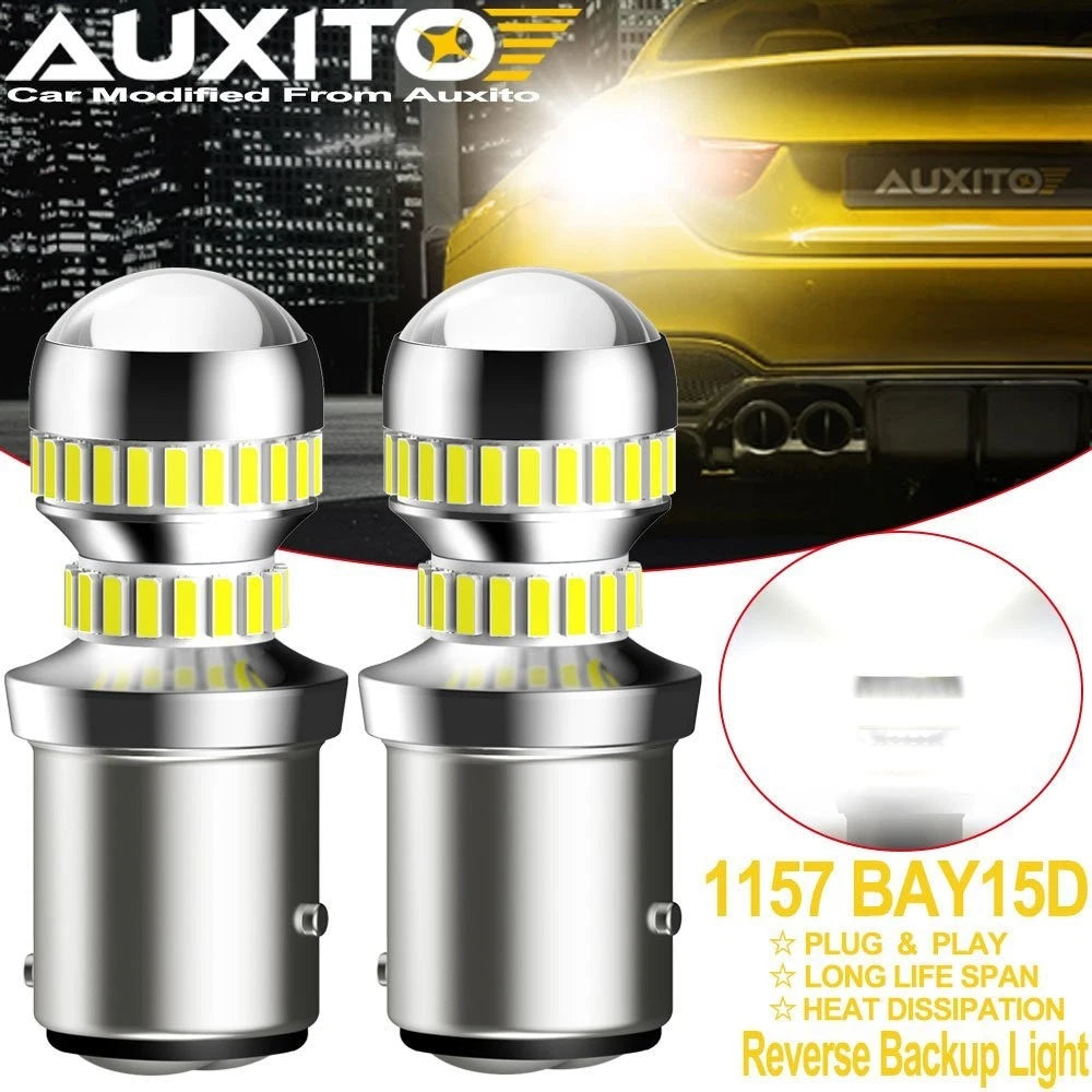 2X 1157 LED White Bulbs for Turn Signal/Parking/Tail Light