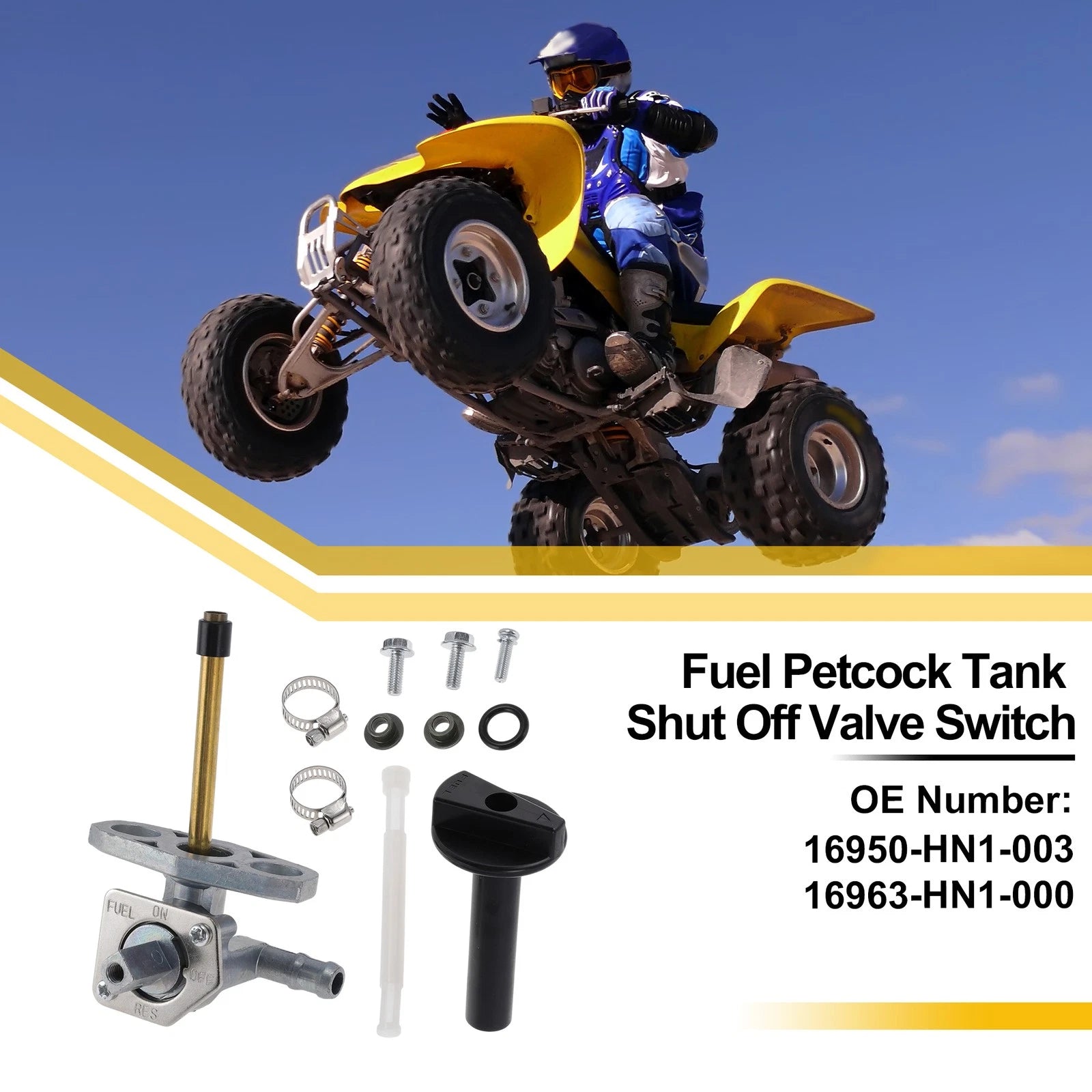 Fuel Valve Petcock Gas Tank Switch for Honda Sportrax 400 (2000–2006)