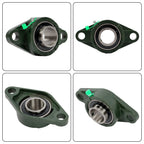 Set of 6 Pillow Block Flange Bearings for DIY Applications (1-1/4" Bore)