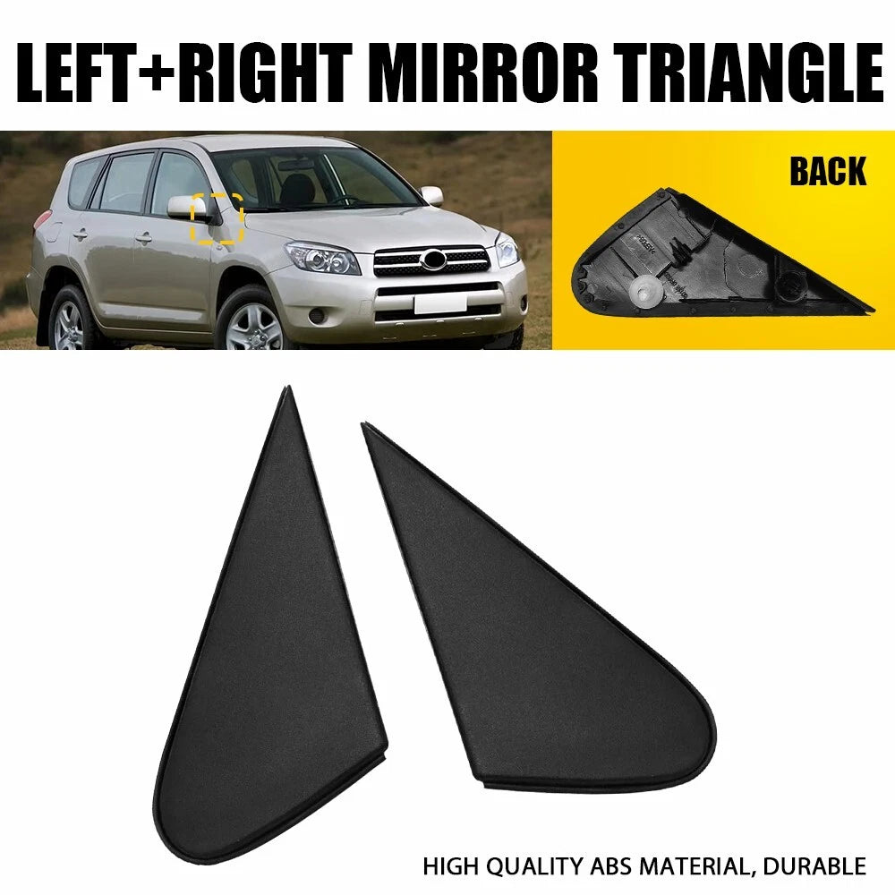 Set of 2 Side Mirror Corner Triangle Covers for Toyota RAV4 (2009–2012)