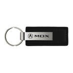 Black Leather Keychain KC1540.MDX - Officially Licensed for Acura MDX