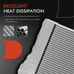 Aluminium Radiator for BMW 640i 640i Gran Coupe 640i xDrive 740i (2011–2019)