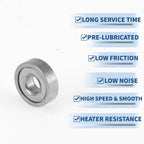 681XK Deep Groove Ball Bearing for Scooter Skateboard Wheel (1.5x4x1.2mm)