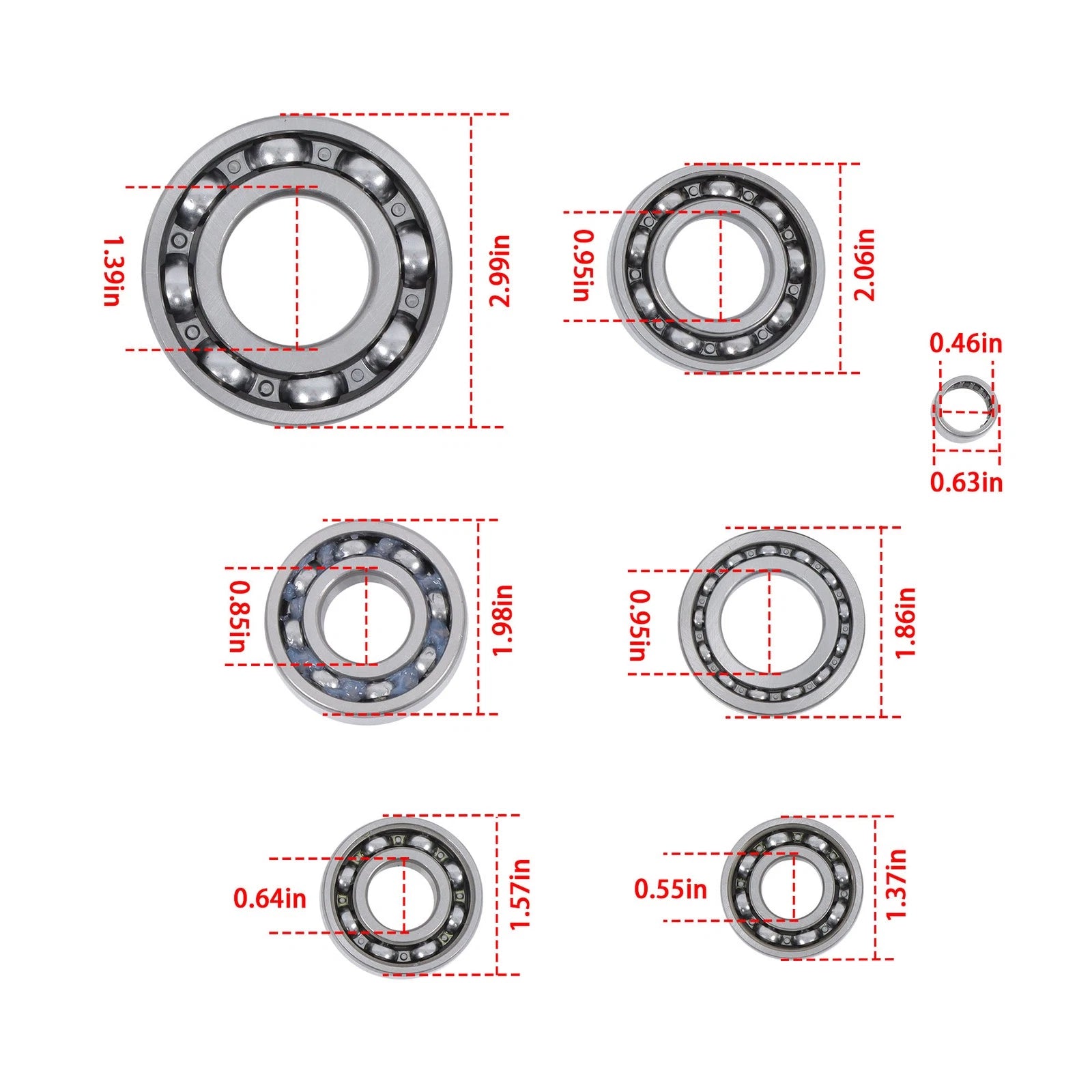 Transmission Bearing Kit for Honda TRX350 FE FM (2000–2006)