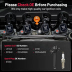 6X Ignition Coils & 6X Iridium Spark Plugs for Chrysler Dodge Jeep Ram (UF648)