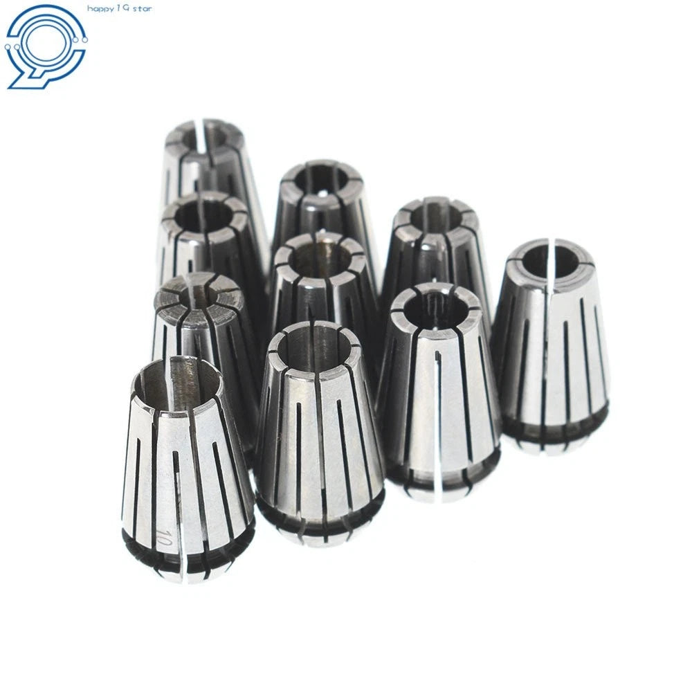 Set of 10 ER16 Spring Collets for CNC Milling Lathe Engraving Tool