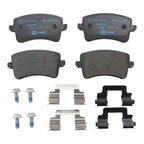 Set of 4 Hella Rear Low-Met Disc Brake Pads for Audi Q5 SQ5 S4 S5 (2009–2023)