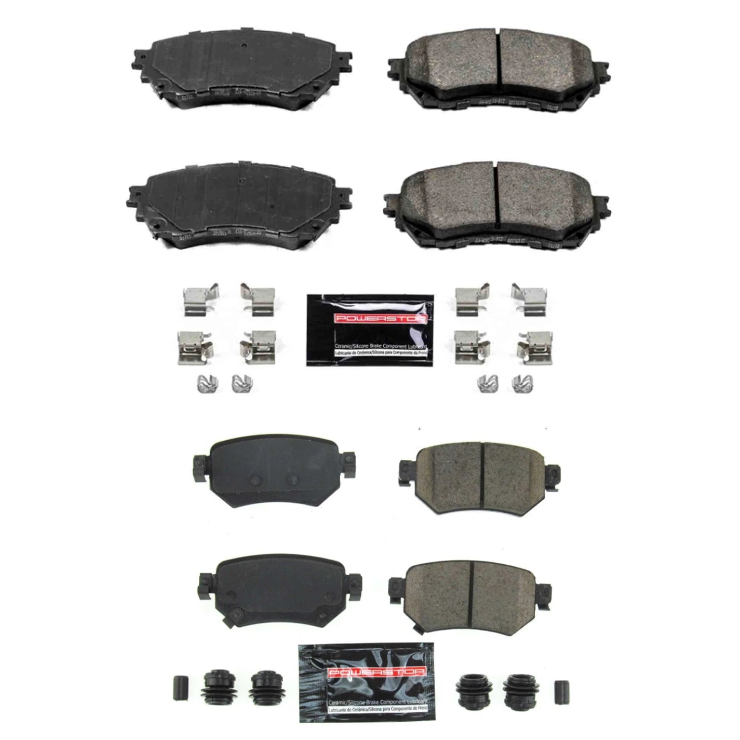 PowerStop Z23 Carbon-Fiber Ceramic Brake Pads Kit for Mazda 6 (2014–2021)