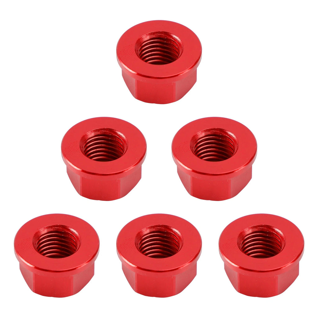 Rear Sprocket Nut Kit M10x1.25mm Red for Kawasaki ZX6R ZX10R (2004–2024)