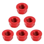 Rear Sprocket Nut Kit M10x1.25mm Red for Kawasaki ZX6R ZX10R (2004–2024)