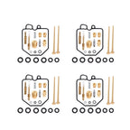 Set of 4 Carb Repair Kits for Honda CB900C CB1000C CB900F (1980–1983)