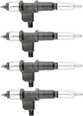 Set of 4 Common Rail Injectors 095000-5515 8976034158 for Isuzu 4HK1 6HK1