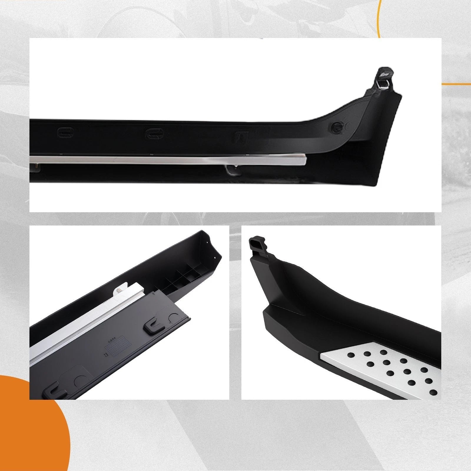 Set of 2 Anti-Slip Nerf Bars for BMW X3 (2010–2017)