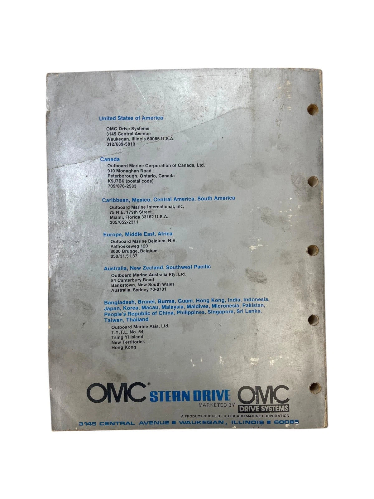 OMC Stern Drive Service Manual for 2.5, 3.0, 3.8, 5.0, 5.7 L Models (1983) 983673