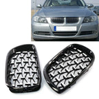 Front Bumper Kidney Grille for BMW 3 Series E46 2002-2005