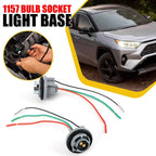 2X Pigtail Wire Female LED Stop 1157 Brake Turn Signal Socket for