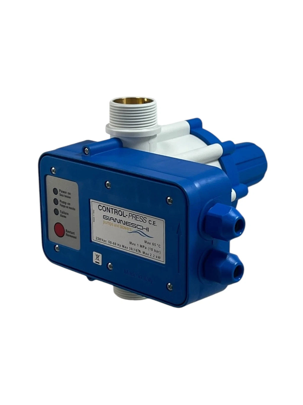 Control Pressure CE for Gianneschi (230 VAC 50-60Hz, 2.2 Bar, 1 1/4")