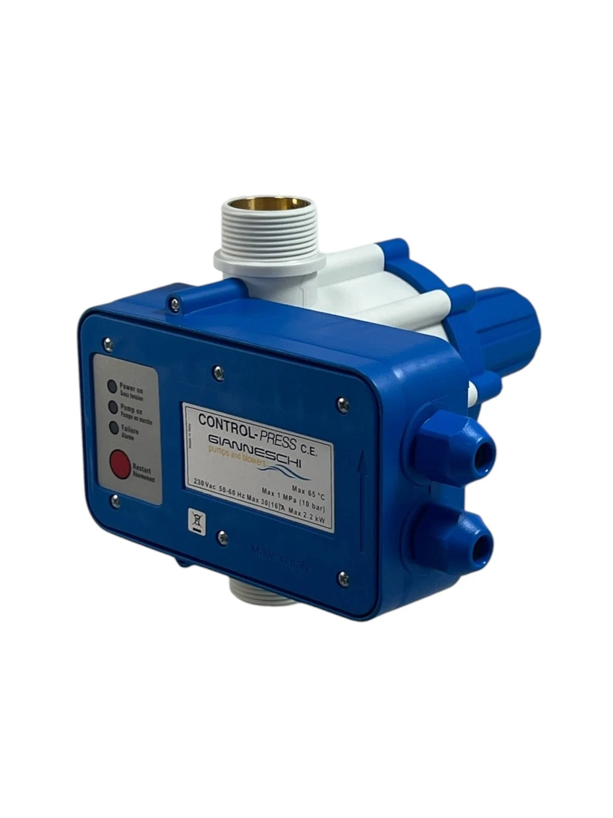 Control Pressure CE for Gianneschi (230 VAC 50-60Hz, 2.2 Bar, 1 1/4")
