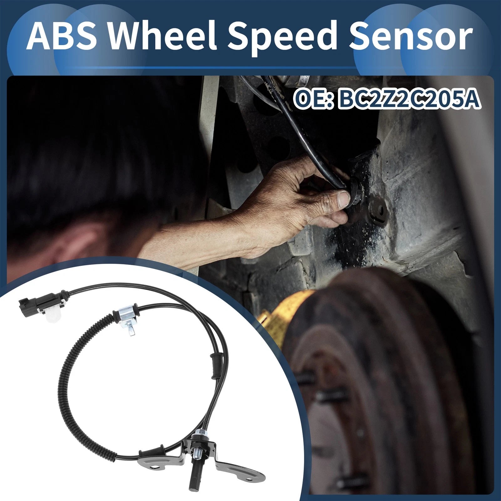 ABS Wheel Speed Sensor for Ford E-150 (2015–2020) No.BC2Z2C205A