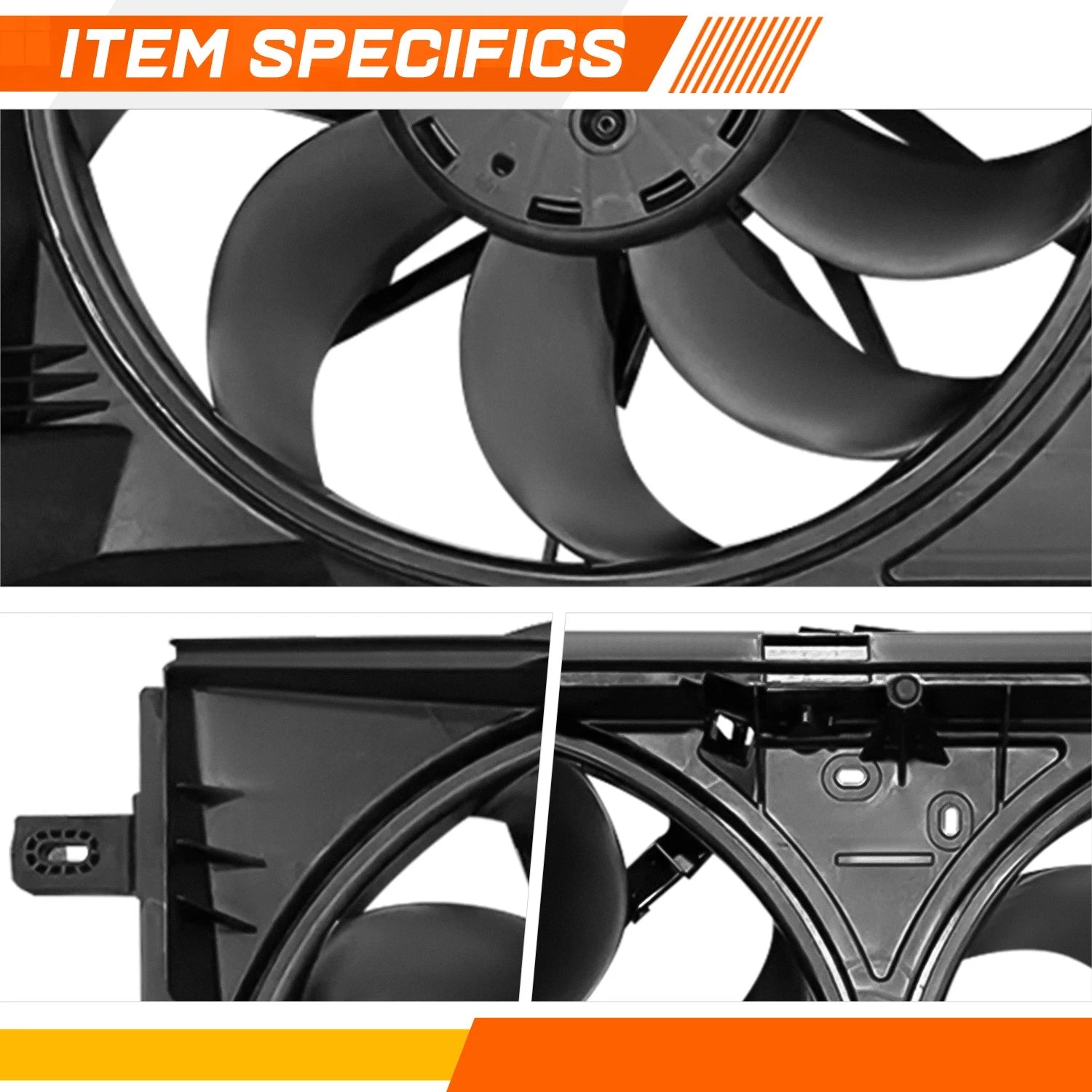Factory Style Radiator Cooling Fan Assembly for Ford Bronco Ranger (2022–2025)