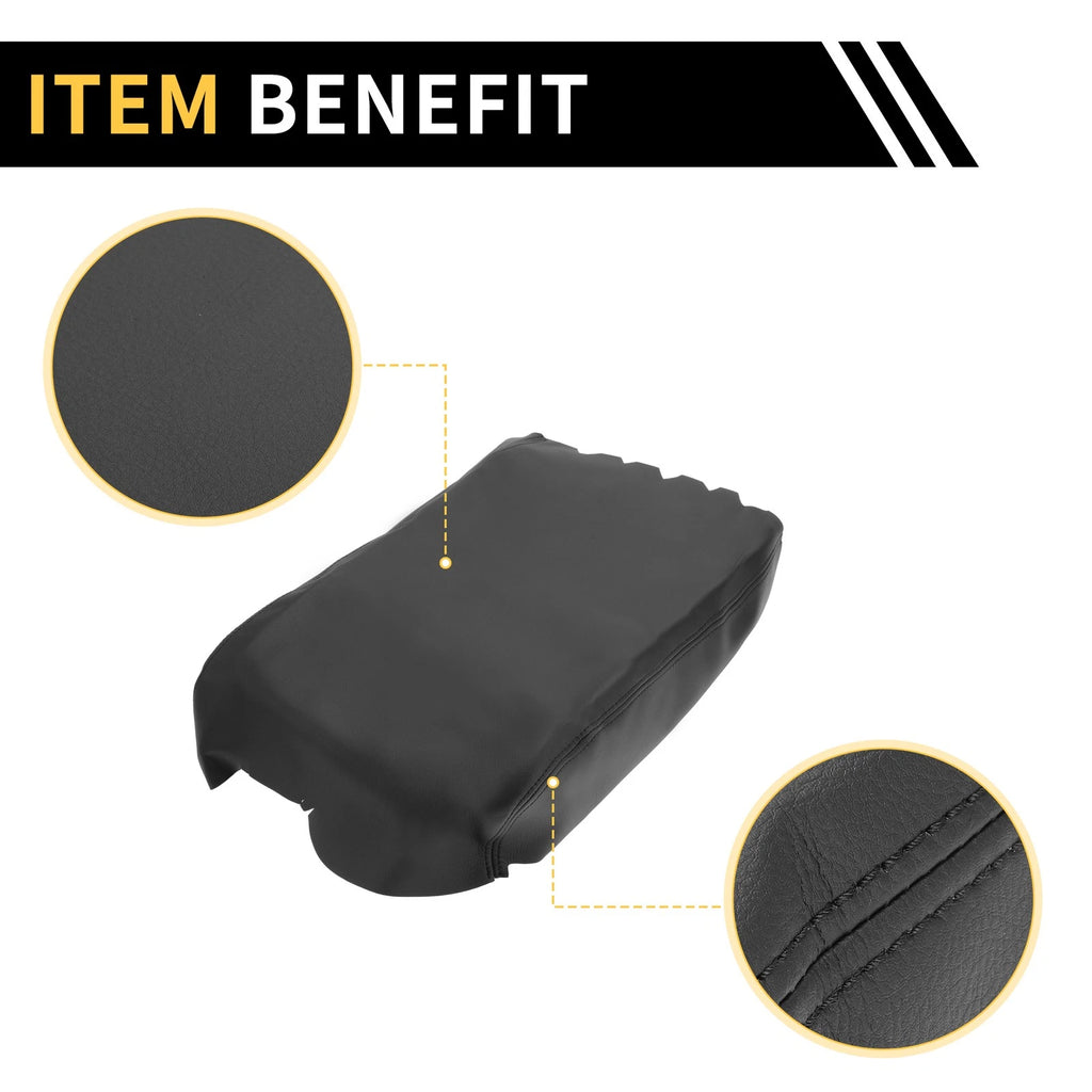 Console Lid Armrest Cover for Toyota Tundra (2007–2021) Microfiber Leather