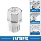 Set of 16 Wheel Screw Lock Lug Nuts for BMW (Socket Protector Included)