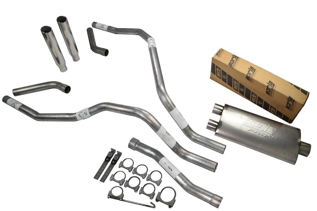 Dual Exhaust System for Nissan Titan (2004–2006) 2.5" Rolled Edge Tip