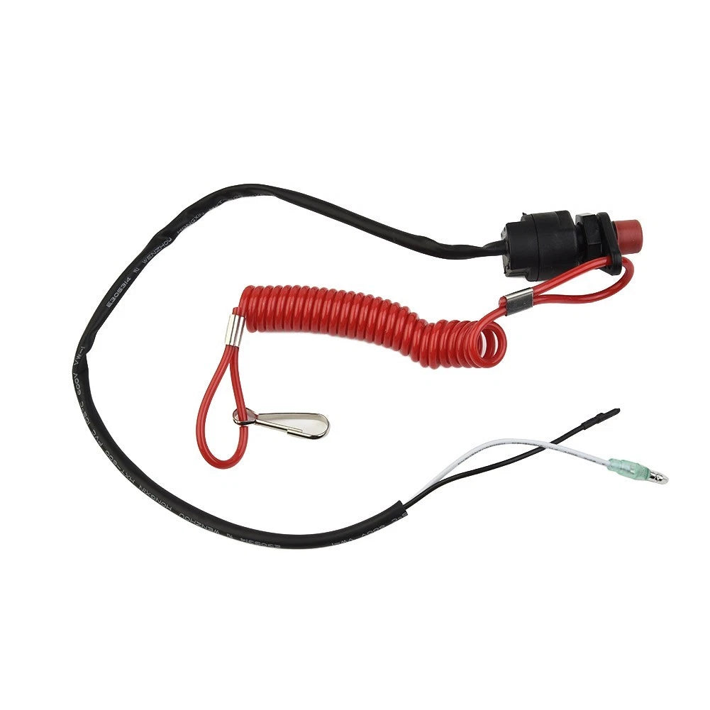 Outboard Kill Switch for Safety Motor Replacement (Plastic Black)