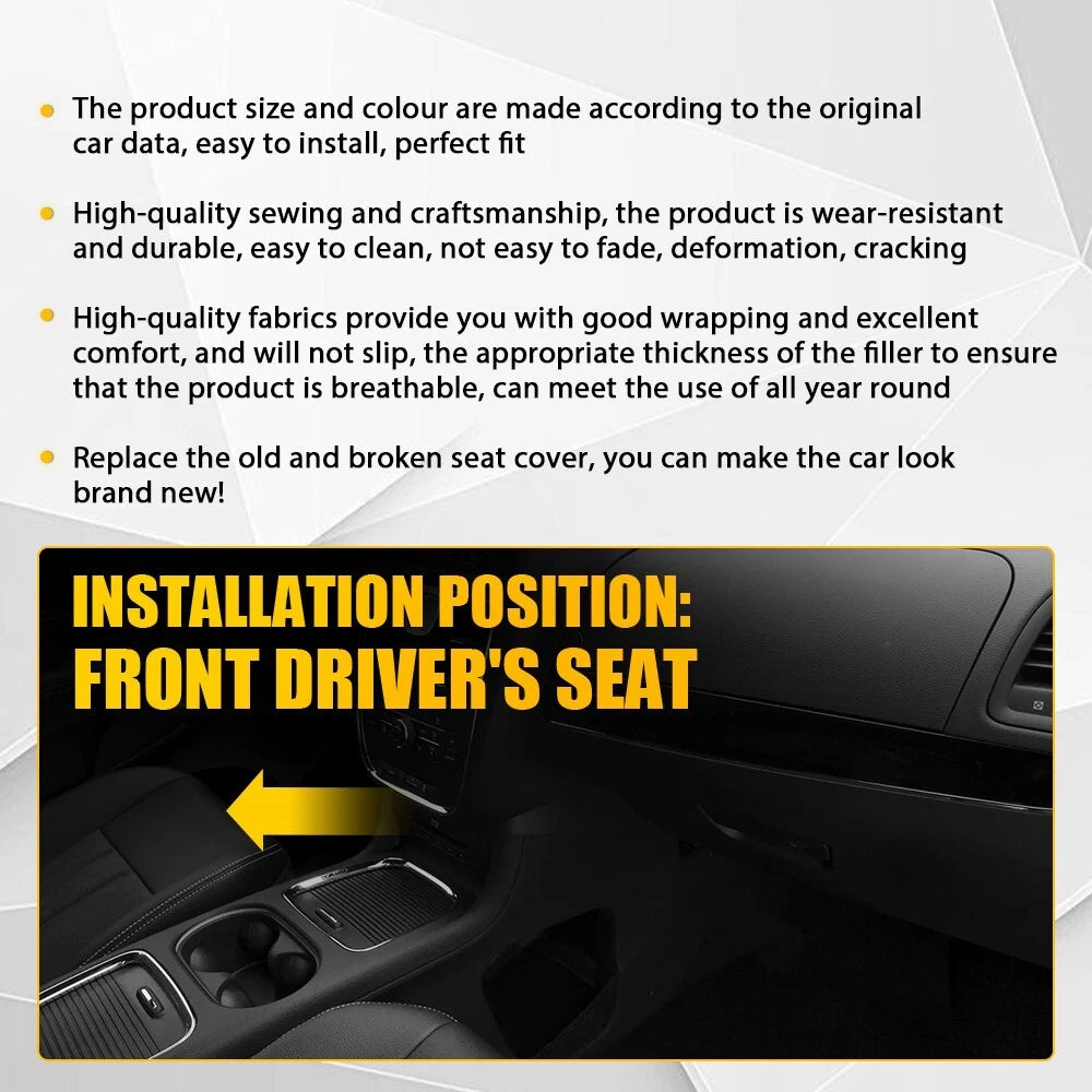 Driver Bottom Leather Seat Cover for Chrysler Town & Country (2011–2016)