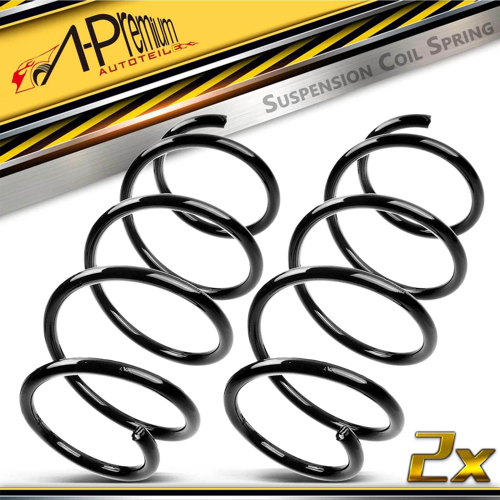 2x Front Coil Springs for Toyota Corolla (2014-2019) L4 1.8L