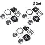 Set of 3 Carburetor Gasket Kit for Husqvarna 44 140S 240S 444 (K10-HDC)
