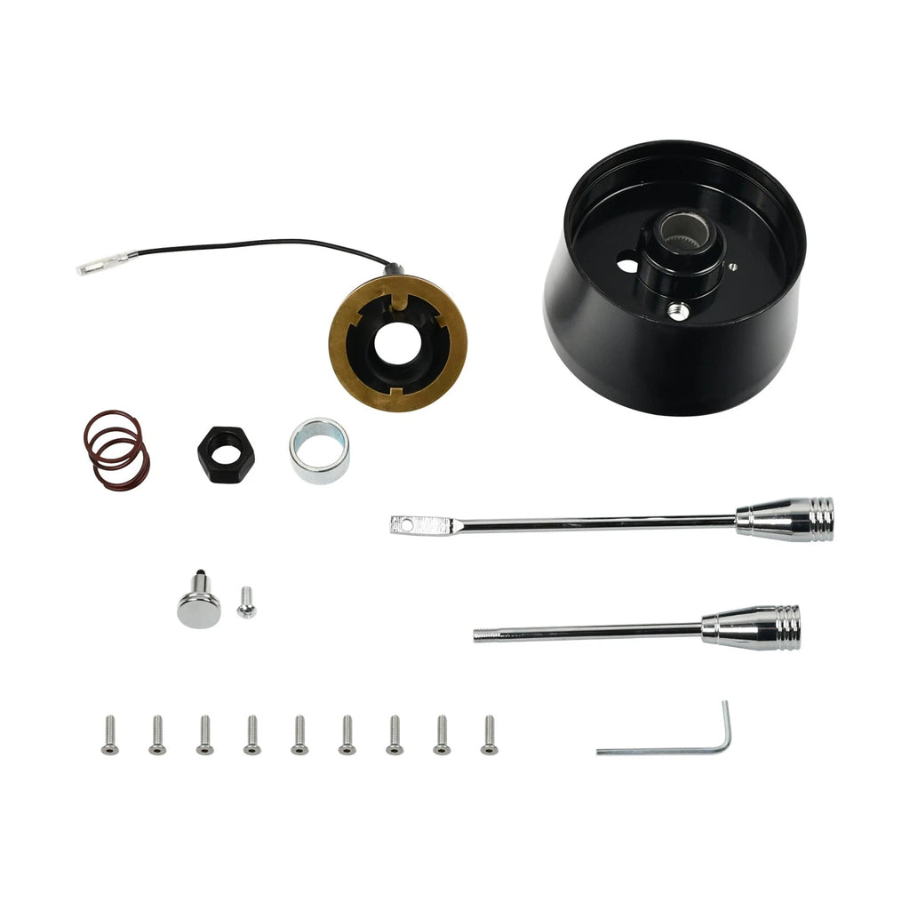 30" Stainless Steel Tilt Steering Column & Adapter for Universal Fit (No Key)