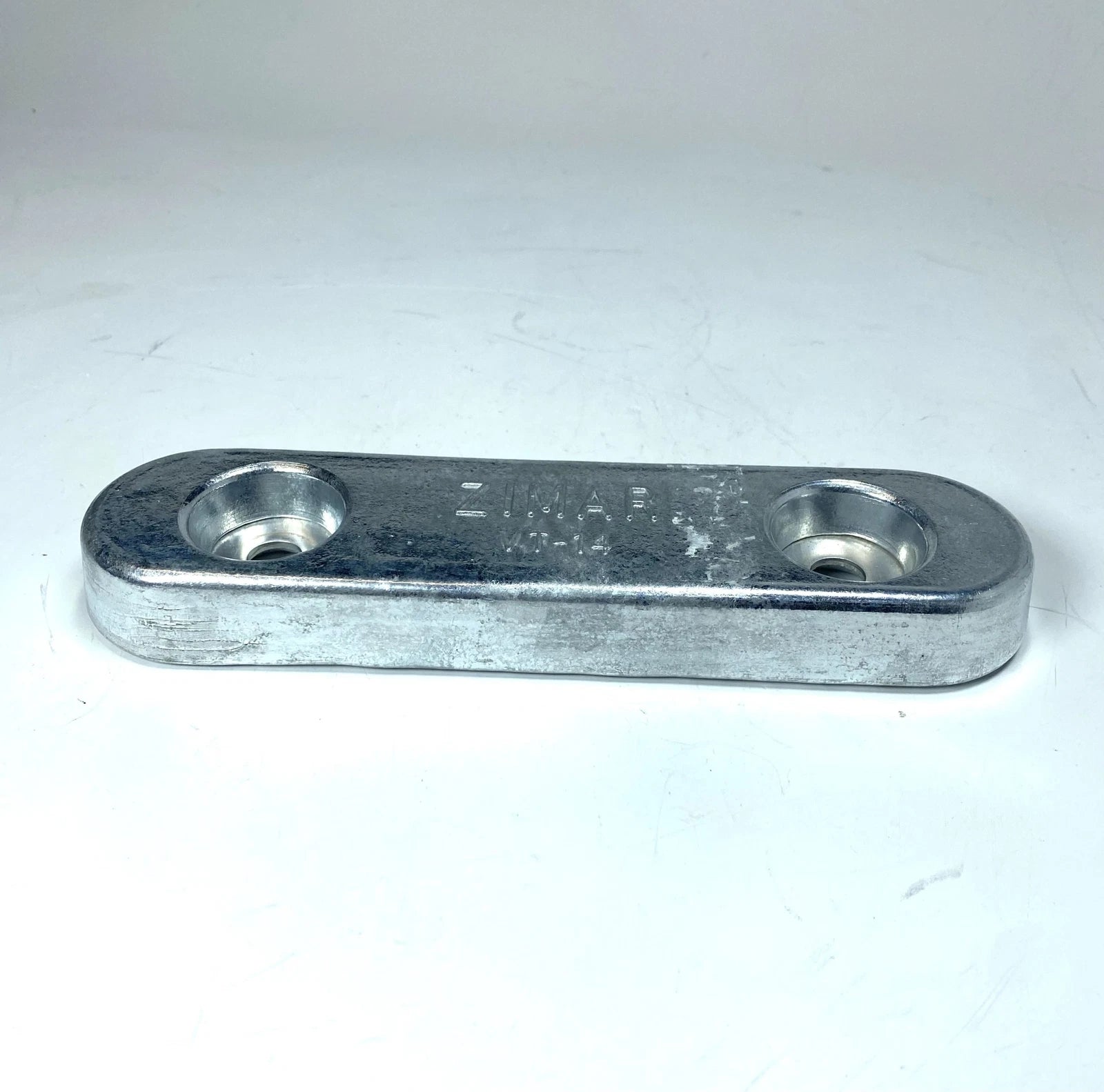 Zimar VT-14 Zinc Bolt On Drilled Plate Anode Bar 9'' for Marine Applications