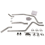 3" Dual Exhaust Kit for Dodge Ram 1500 (2019–2025) 1 Chamber Muffler Corner E