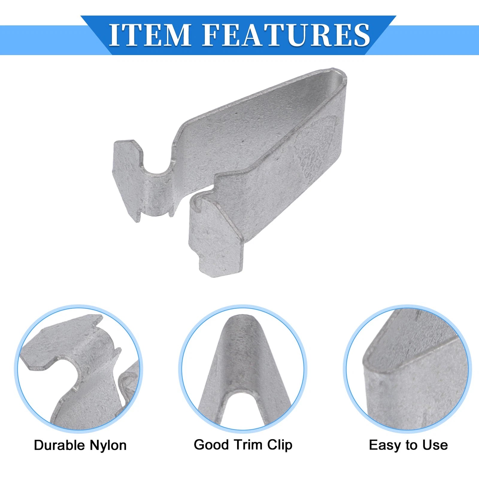 10 Pcs B-Pillar Trim Panel Clip for Volkswagen Passat (1998–2010) Metal