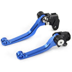Blue Pivot Brake Clutch Levers for Suzuki RM125 RM250 RM85 (2001-2008)