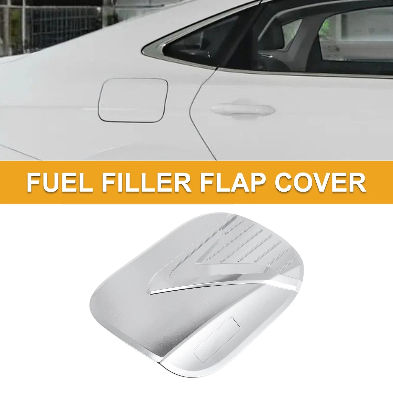 Fuel Tank Door Cap for Hyundai Palisade (2019–2025) Chrome Silver Tone