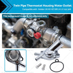 Twin Pipe Thermostat Housing Water Outlet for Holden V8 (HX-HZ-WB-LH-LX)