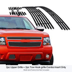 Stainless Black Billet Grille Combo for Chevy Avalanche/Suburban (2007-2014)