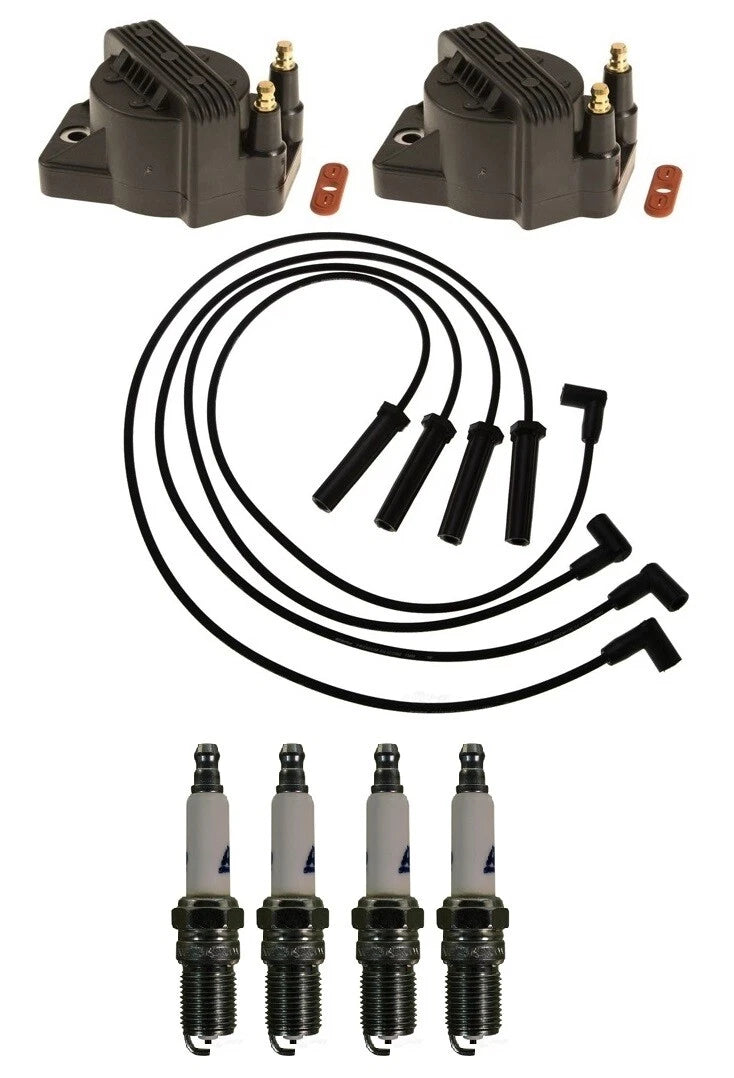 2X Ignition Wires Coils 4 Spark Plugs Kit ACDelco for GMC Sonoma (1998)