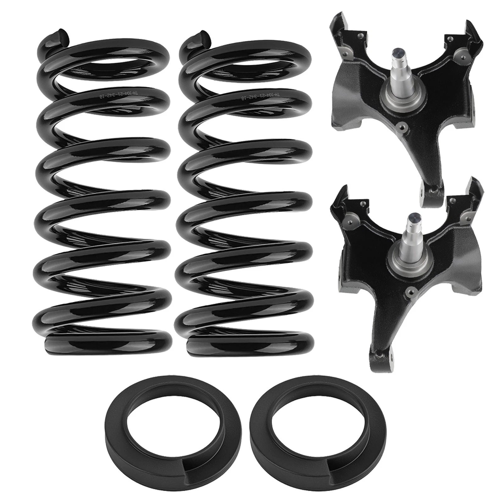 5" Front Drop Kit Coils Spindles for Chevrolet Silverado C1500 C2500 (1988–1998)