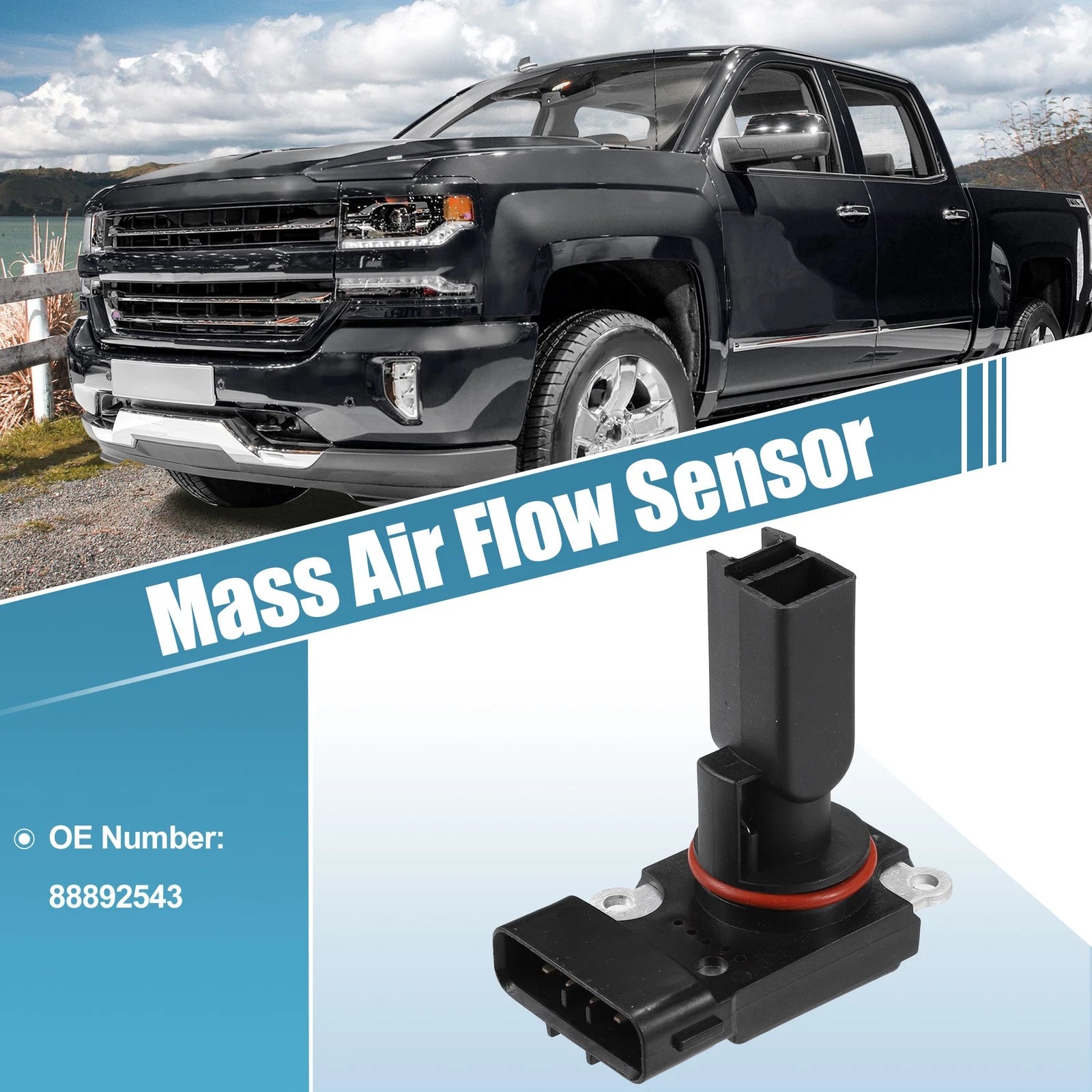 Mass Airflow Sensor for Chevrolet Silverado 3500 (2001–2007) 5 Pins MAF
