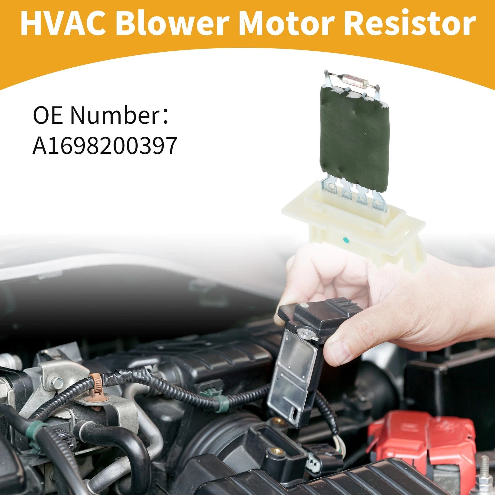 HVAC Blower Motor Resistor No.A1698200397 for Mercedes-Benz W169 (2005–2012)