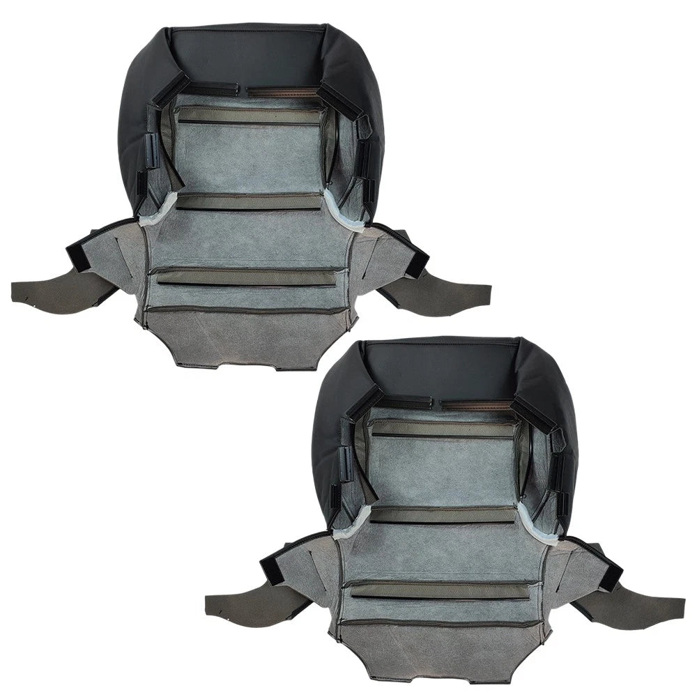 Leather Seat Cover Set for Chevy Silverado (2014–2019) - Black
