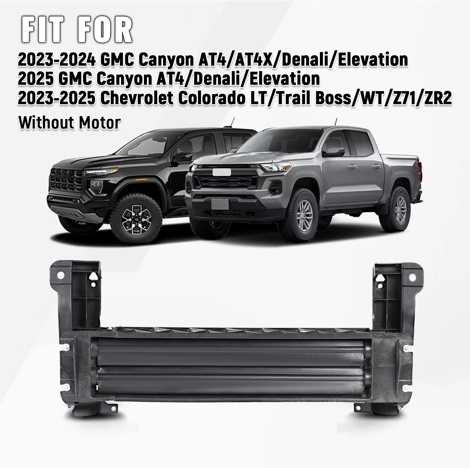 Front Lower Radiator Shutter for Chevy Colorado, GMC Canyon (2023–2025)