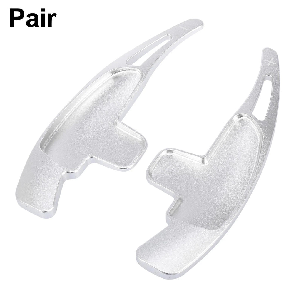 Pair Silver Tone Steering Wheel Shift Paddle for Mercedes Benz AMG A45 (2014)