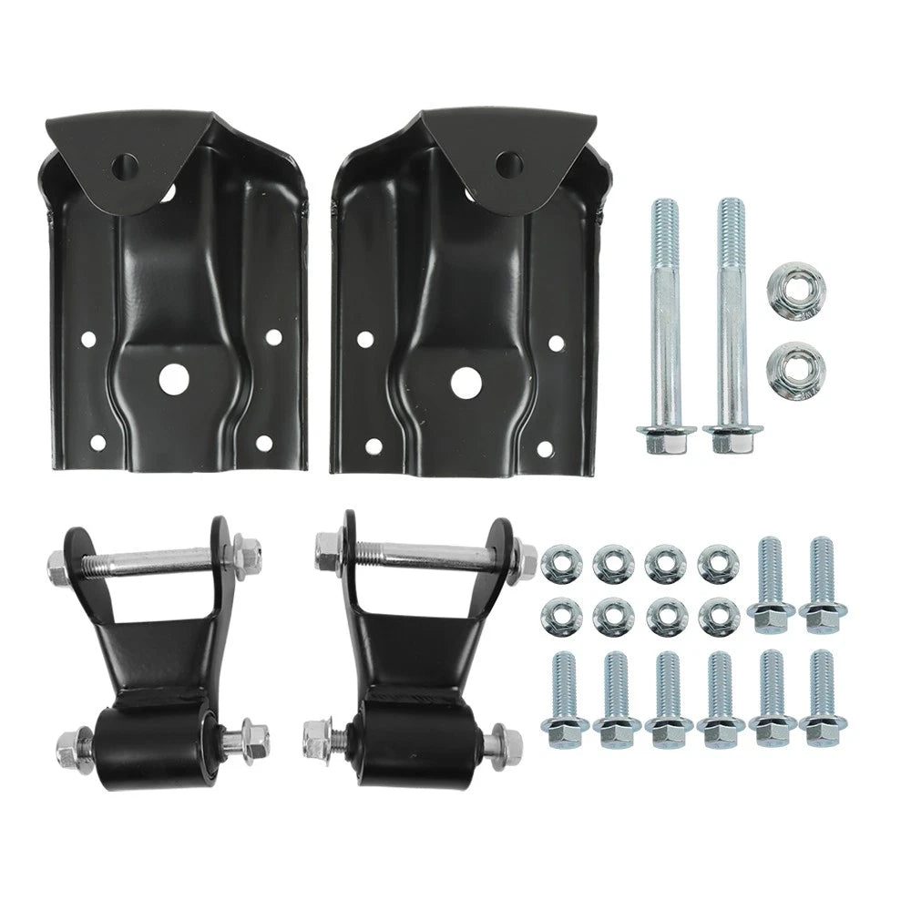 Set of 2 Rear Leaf Spring Hanger Brackets for Chevrolet GMC (1999–2013)